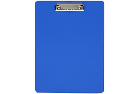 Доска-планшет с зажимом OfficeSpace 340044 А4, 2000 мкм, пластик (полифом), синяя