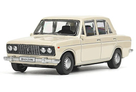 Машина металлическая 2106-11-BG LADA lada 2106 длина 10,5 см, инерц, бежевый, кор.