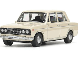 Машина металлическая 2106-11-BG LADA lada 2106 длина 10,5 см, инерц, бежевый, кор.