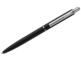 Ручка Luxor 8146 "Cosmic" синяя, 1,0мм, корпус черный/хром, кнопочный механизм