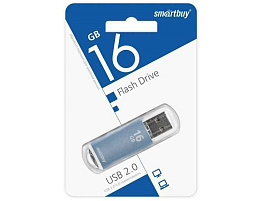 Флеш-драйв Smart Buy 16Gb SB16GBVC-B V-Cut Blue голубой 0278