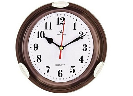Часы настенные Atlantis 15,6*15,6 TLD-5984T коричневые