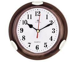 Часы настенные Atlantis 15,6*15,6 TLD-5984T коричневые