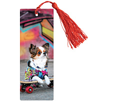 Закладки 3D д/книг ArtSpace 3D_45134 "Funny dog", с линейкой, 150*55мм, декоративный шнурок