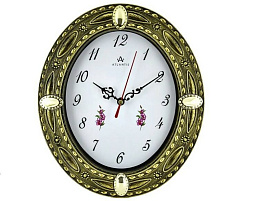 Часы настенные Atlantis 26*22 690 античное золото
