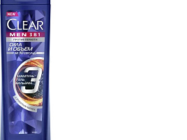 Шампунь муж.Clear п/перхоти 400мл.3в1 Объем и Сила(Unilever)0745