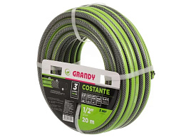 Шланг поливочный 1/2 20м GRANDY Costante армир 3х сл AGL241220/5821
