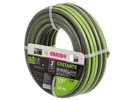 Шланг поливочный 1/2 20м GRANDY Costante армир 3х сл AGL241220/5821