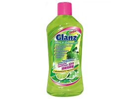 Средство для пола Glanz 1л. М конц.Лайм бергамот