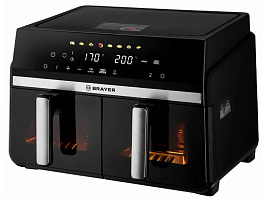 Аэрогриль BRAYER BR2050 2200Вт 10л 2 чаши