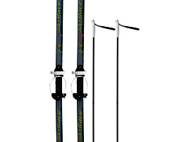 Лыжи подростковые 332485-00 с палками(140/105)