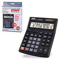Калькулятор Staff настольный STF-444-12 12 разрядов, двойное питание, 199x153мм