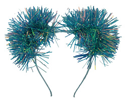 Ободок карнавальный Мишура свет H-109-32