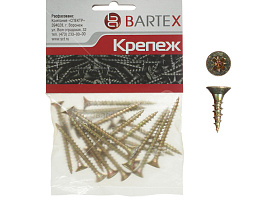 Саморез универсальный 4*20 цинк 50шт Bartex 4495