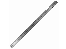 Линейка 50см. металическая BRAUBERG 210310 европодвес