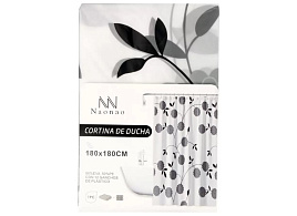 Шторка для ванной 180*180 ПЕВА серая 495752/А310149