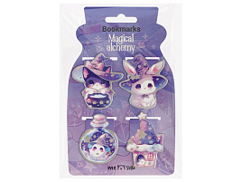 Закладки магнит. д/книг MESHU MS_66063 "Megical alchemy", 4шт., голографическая фольга