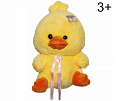 Мягкая игрушка Уточка с бантиком 23см 81В