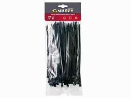 Хомут пластик 3,6*150 нейлон (100шт) Милен CLM3615B/9028 черные