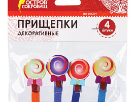 Прищепки декор 661294 Леденцы 4шт