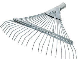 Грабли веерные 22зуб без черенка проволочные оцинкованные ГВ-П 2498