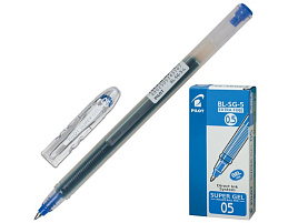 Ручка гел. Pilot BL-SG-5-L "Super Gel" синяя, 0,5мм