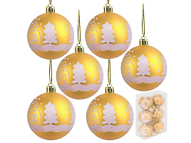 Шар 6см FG250327431C-3 золото 1шт