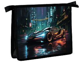 Папка для тетрадей А5 ПМ-А5-29 Городское авто молния сверху