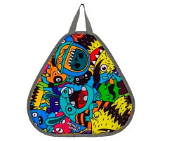 Санки-ледянки мягкие треугольные Monster