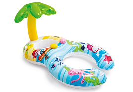 Надувной круг 56590 Островок с навесом