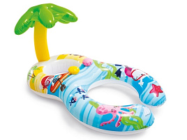 Надувной круг 56590 Островок с навесом
