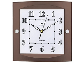 Часы настенные Atlantis 28*28 TDL-6360 коричневый