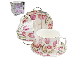 Сервиз чайный 4пр C03-522 4M на металической подставке