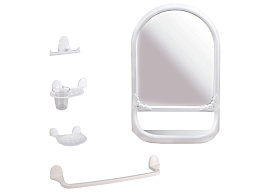 Набор для ванной 5 пр. Аква М5555 белый