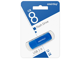 Флеш-драйв Smart Buy 8Gb SB008GB2SCB Scout Blue голубой 4024