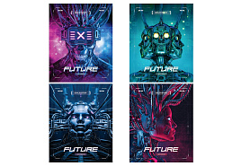 Тетрадь 60л. на спирали Т5гр60_лм_тф 11933 "Future", матовая ламинация, тиснение фольгой