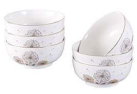 Набор салатников керамика 6пр 222-150 Одуванчики