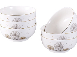 Набор салатников керамика 6пр 222-150 Одуванчики