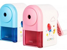 Точилка механическая Deli E0641S 1 отверстие пластик ассорти