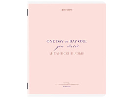 Тетрадь Английский язык 48л. BRAUBERG 405111 CREATIVE обложка картон, клетка, подсказ,