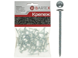 Саморез универсальный 4,2*75 острый с прессшайбой 25шт Bartex 4225