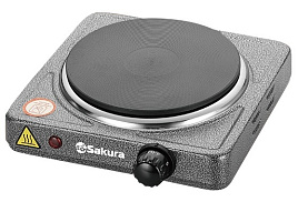 Плита настольная SAKURA ПЭ-01 графит электо 1конф/диск