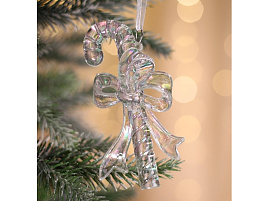 Подвеска пластик Льдинка леденец 10870526 11*5см