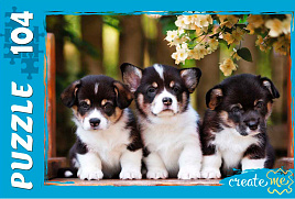 Пазл 104эл. Забавные щенки №2 П104-9934