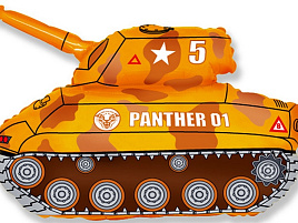 Шар надувной фольгированный Танк  PANTHER-01