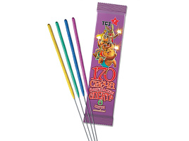 Бенгальские свечи ТР-158 Спектр цветные 6шт 18см