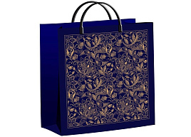 Упаковочная сумочка 30*30/0,14 Подарочный узор, мягкий пластик