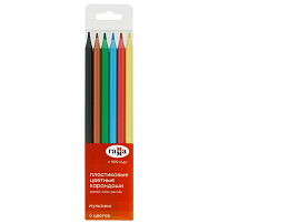 Карандаши цветные 6цв. Гамма 251220210 "Мультики", пластиковые, заточен., ПВХ, европодвес