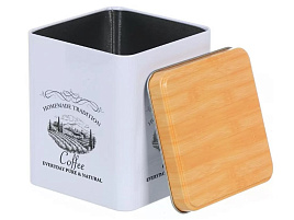 Банка для сыпучих металл 1,2л Y3-1189-2/453171 Кофе