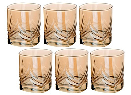 Набор стаканов 6шт 41620/05/6119 Золотистый мед 320мл